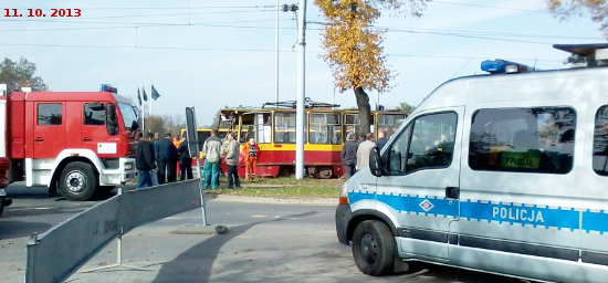 Wypadek w Łodzi
